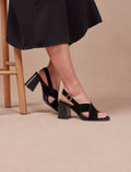 Sandales À Talon June - Noir - Femme