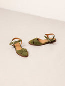 Sandalias planas Amandine - Oliva - Mujer
