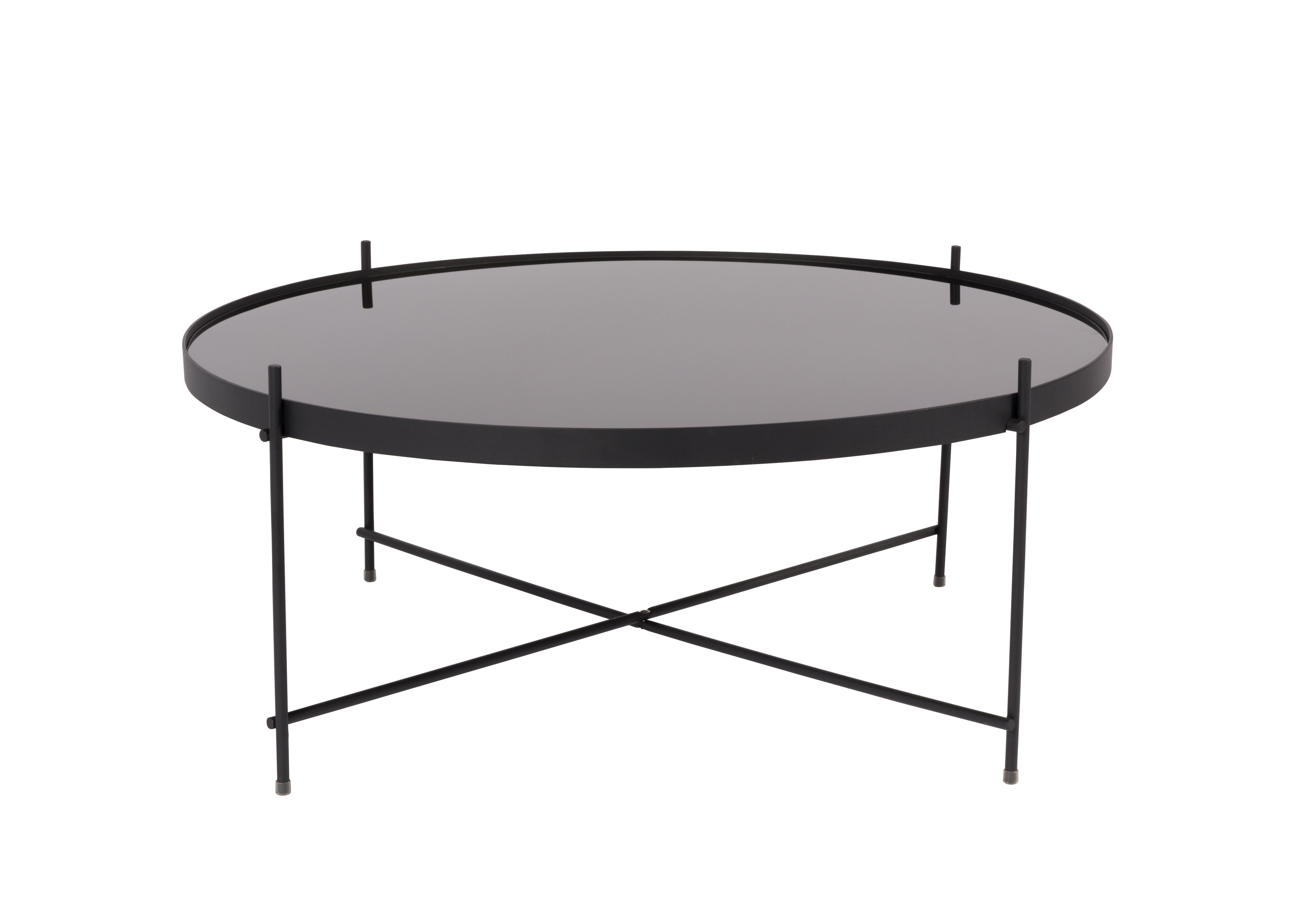 Cupido Xxl - Mesa auxiliar - Vidrio - Negro