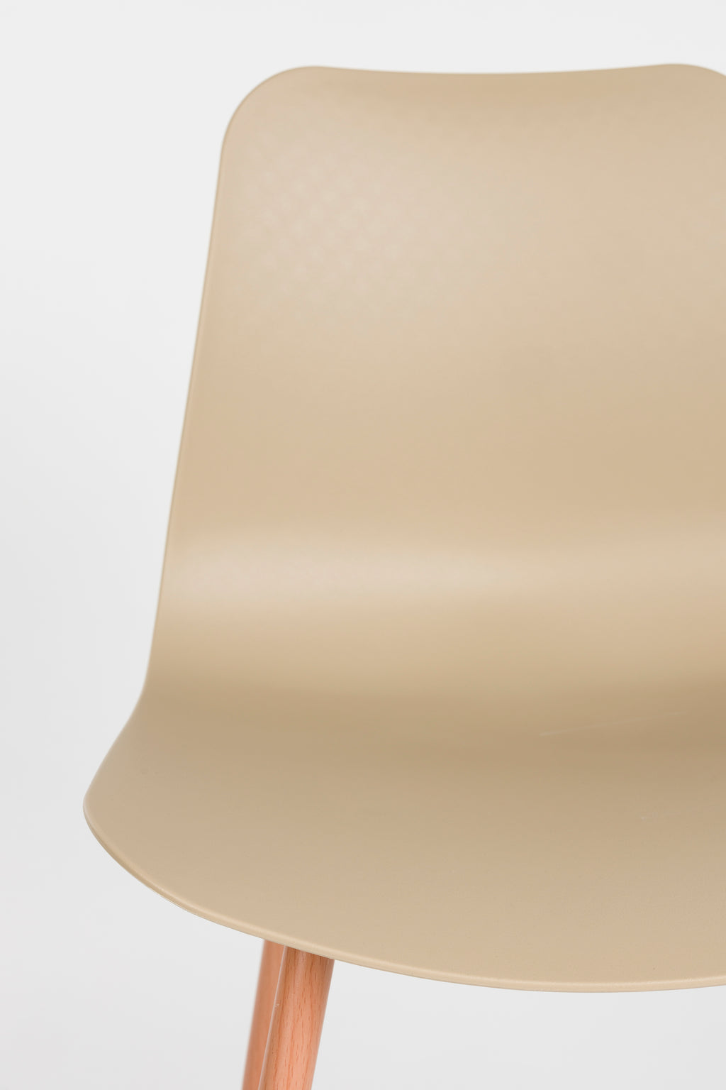 Leon - Set of 2 Dining Room Chairs - Steel - Beige