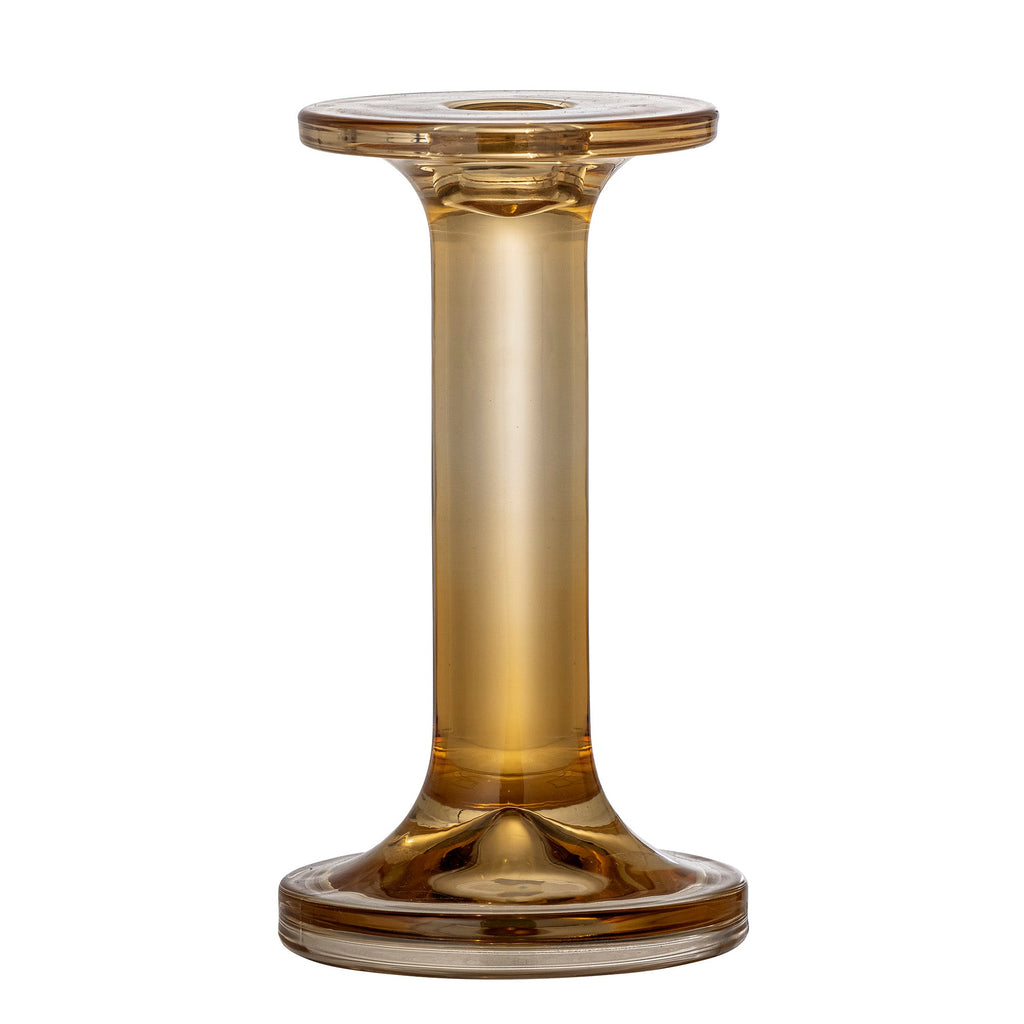 Jamey - Set of 12 Candle Holders - Brown - Glass