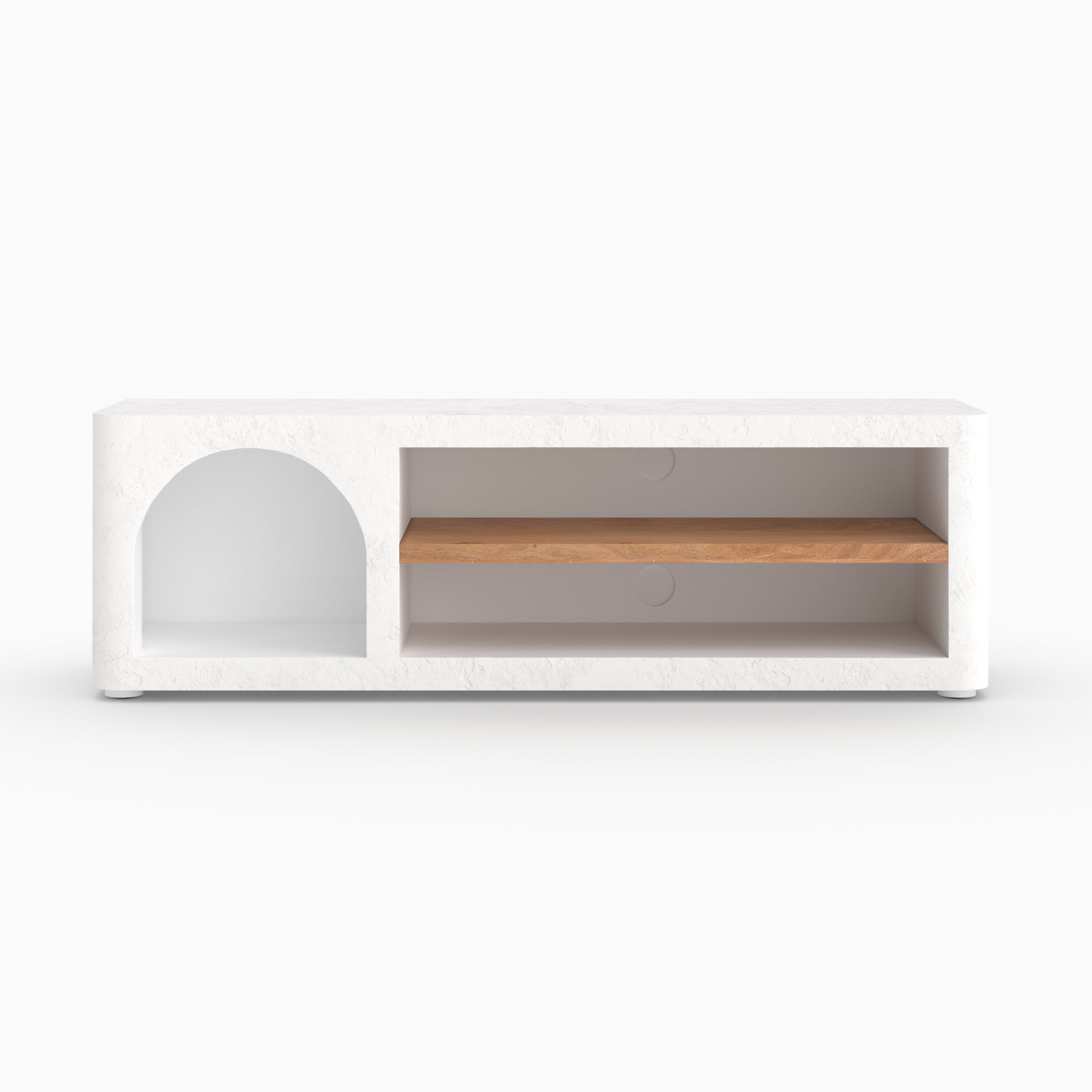 Fira - Off-White Plaster Tv Cabinet