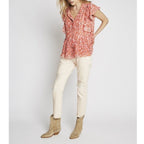 Berenice - Blouse Saumon Et Orange
