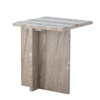 Clea - Side Table - Brown - Marble