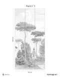 Mural Forêts De Pins - Grigio Umbro