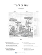 Mural Forêts De Pins - Grigio Umbro