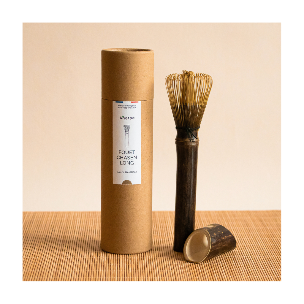 Batidor De Bambú De Mango Largo Para Matcha - Chasen