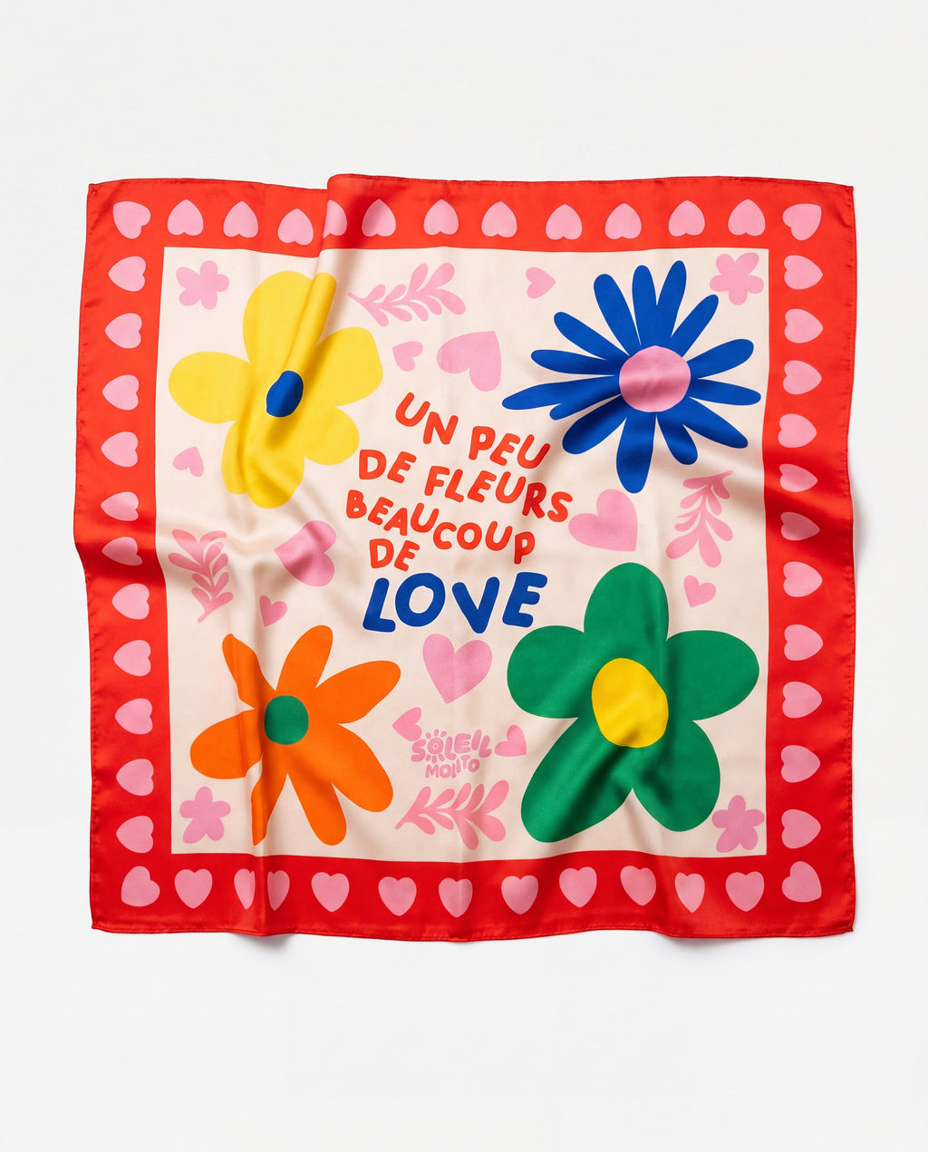 Foulard - Fleurs Et Love