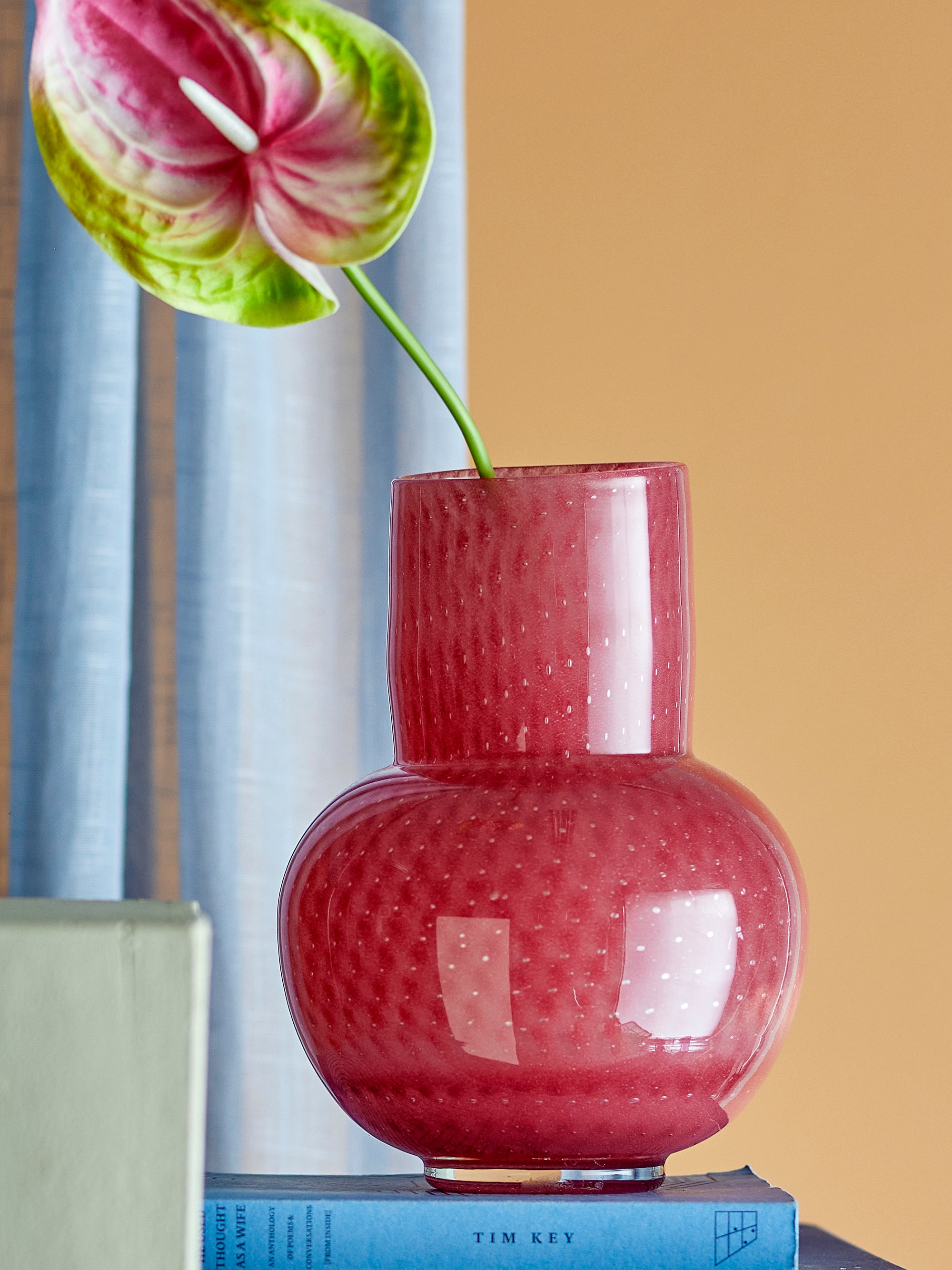 Roscoe - Vase - Rose Poudré - Verre