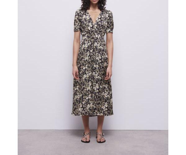 The Kooples - Long Printed Dress With Buttons - Women