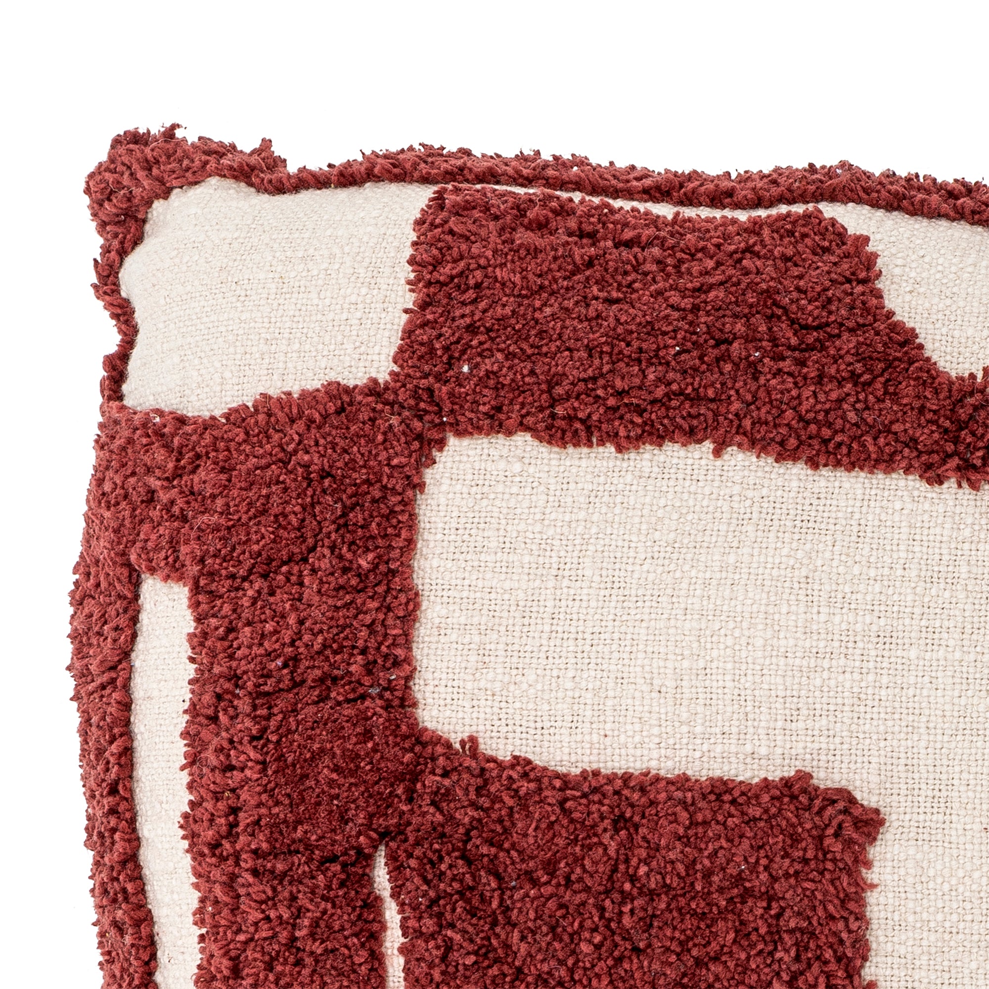 Olica - Cushion - Red - Oeko-Tex® Cotton