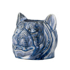 Abner - Cache-Pot - Bleu - Grès