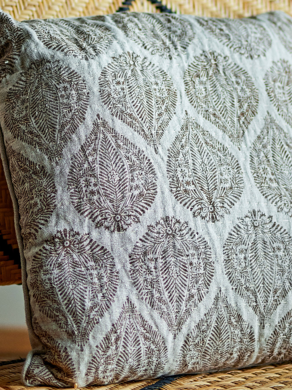 Cergy - Set of 2 Cushions - Brown - Cotton