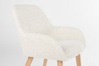 Loua - Dining Chair - Polyester - Off-White/Off-White