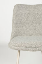 Fijs - Chaise De Salle À Manger - Fer - Taupe/Gris
