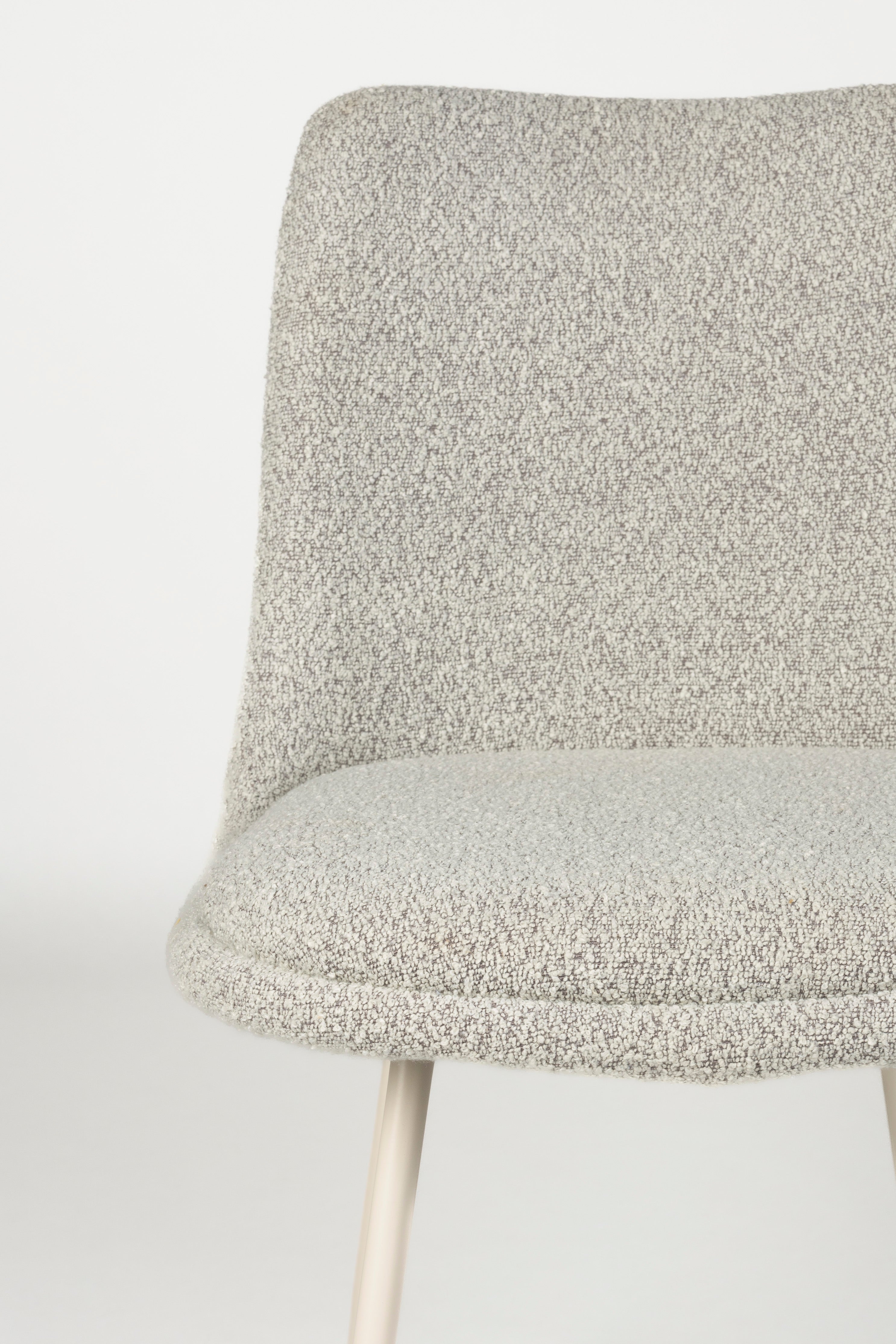 Fijs - Chaise De Salle À Manger - Fer - Taupe/Gris