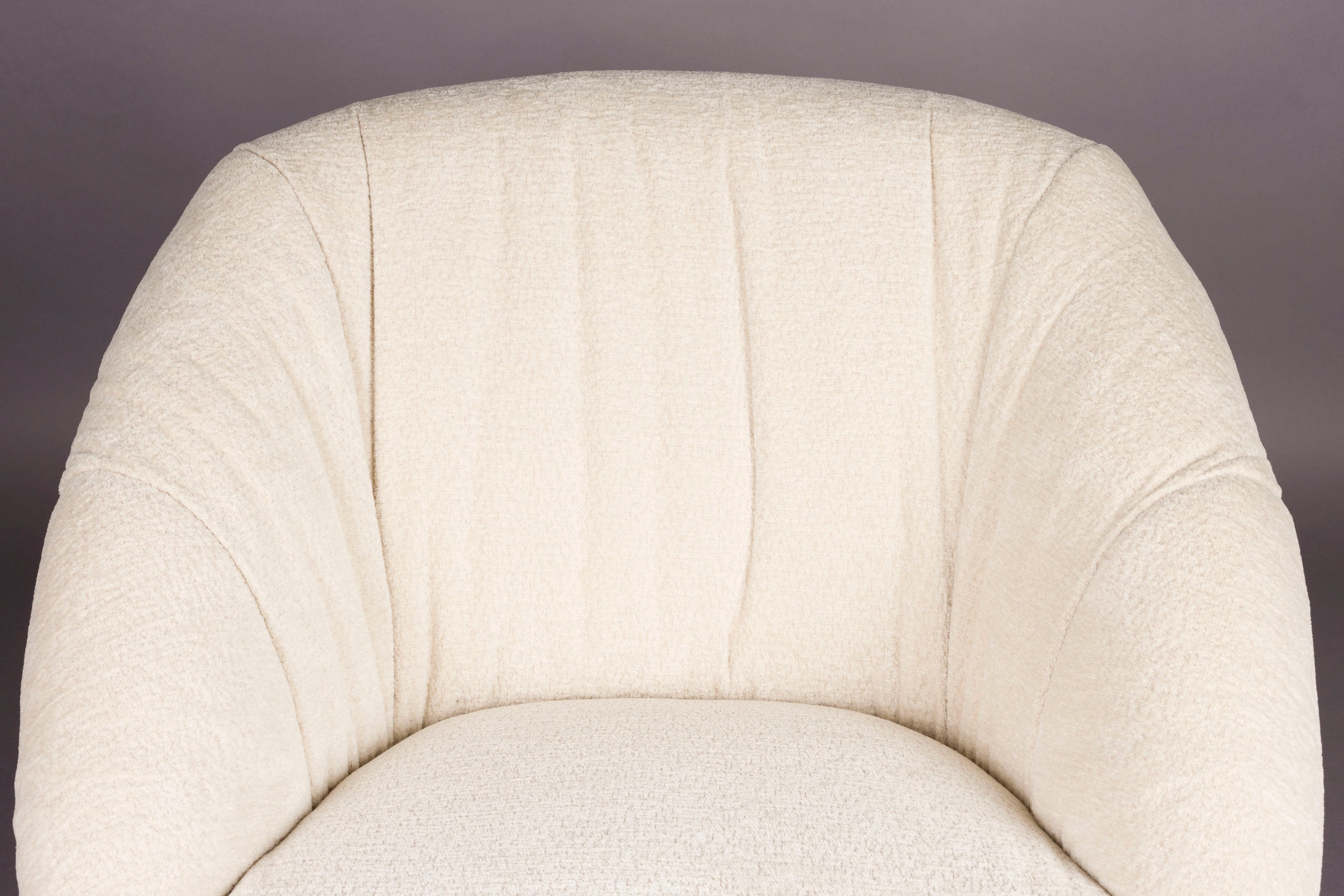 Emilius - Sillón lounge - Tela - Beige