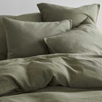 Duvet Cover - Cotton Gauze - Forest Green