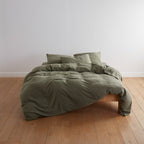 Duvet Cover - Cotton Gauze - Forest Green