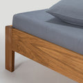 Drap Housse - En Gaze De Coton 185G/M² - Bleu Givre