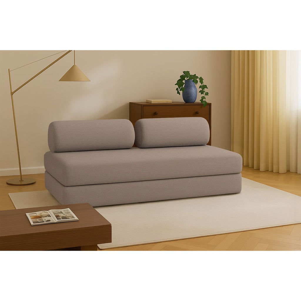 Gemma Straight Sofa - 3 Seater - Smooth Fabric
