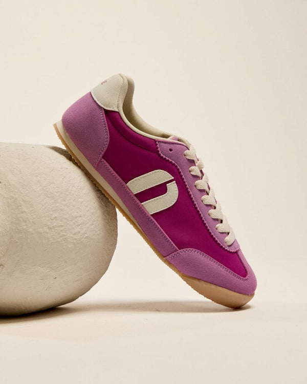 Riya Low-Top Trainers - Ecru Violet - Women