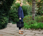 Melita Black Large Tote Bag