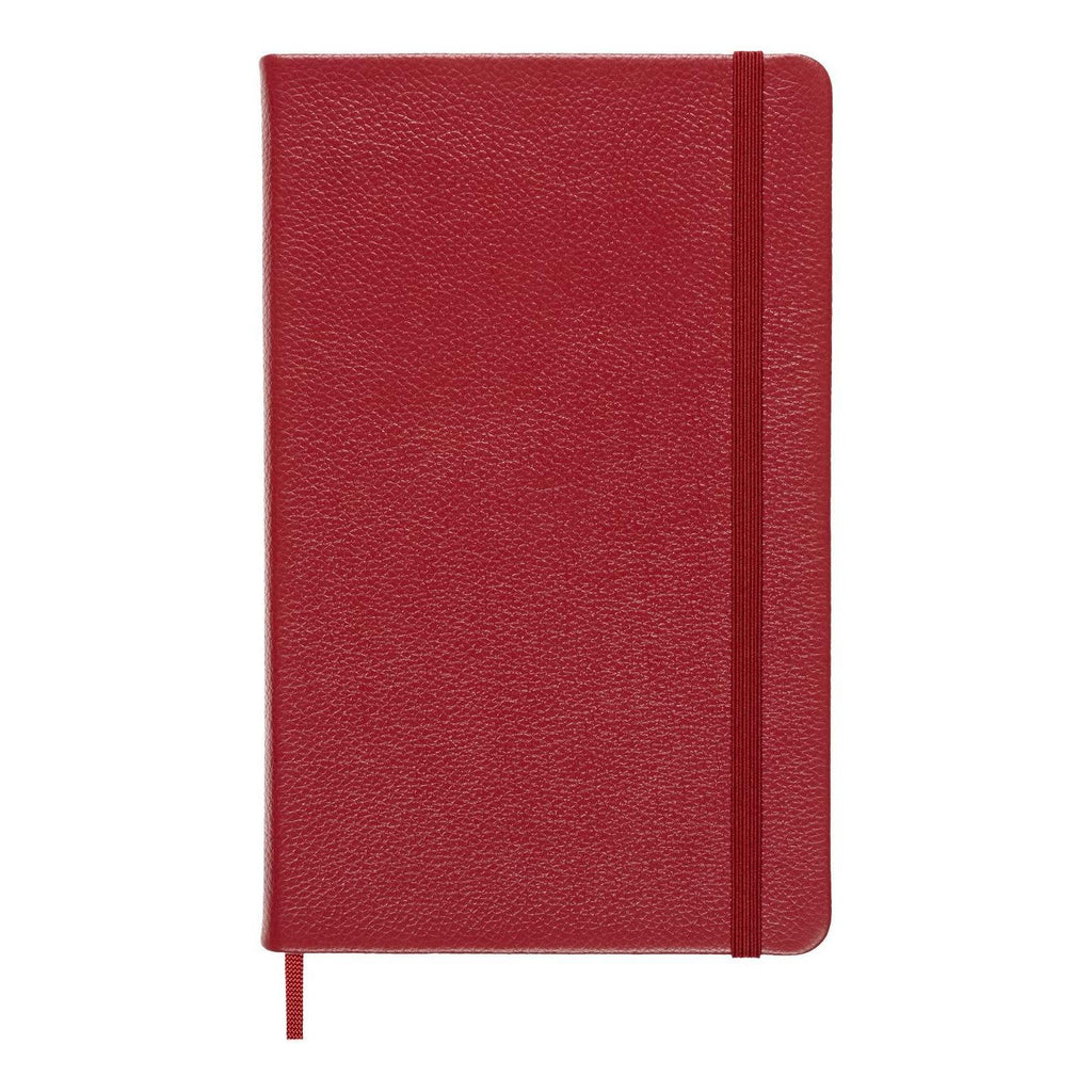 Carnet Textile Large 13X21 - Pages Lignées - Rouge Bordeaux
