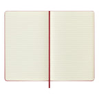 Carnet Textile Large 13X21 - Pages Lignées - Rouge Bordeaux