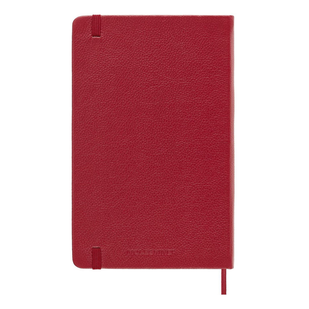 Carnet Textile Large 13X21 - Pages Lignées - Rouge Bordeaux