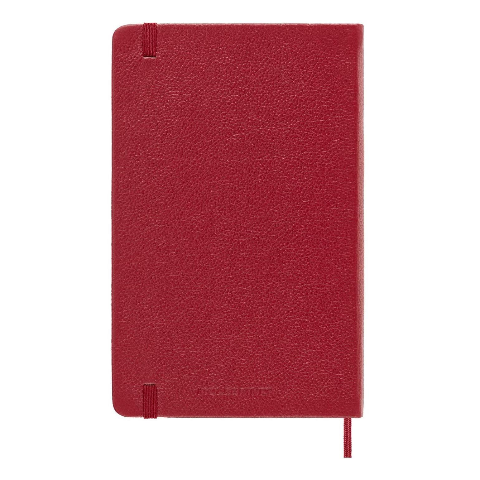 Carnet Textile Large 13X21 - Pages Lignées - Rouge Bordeaux