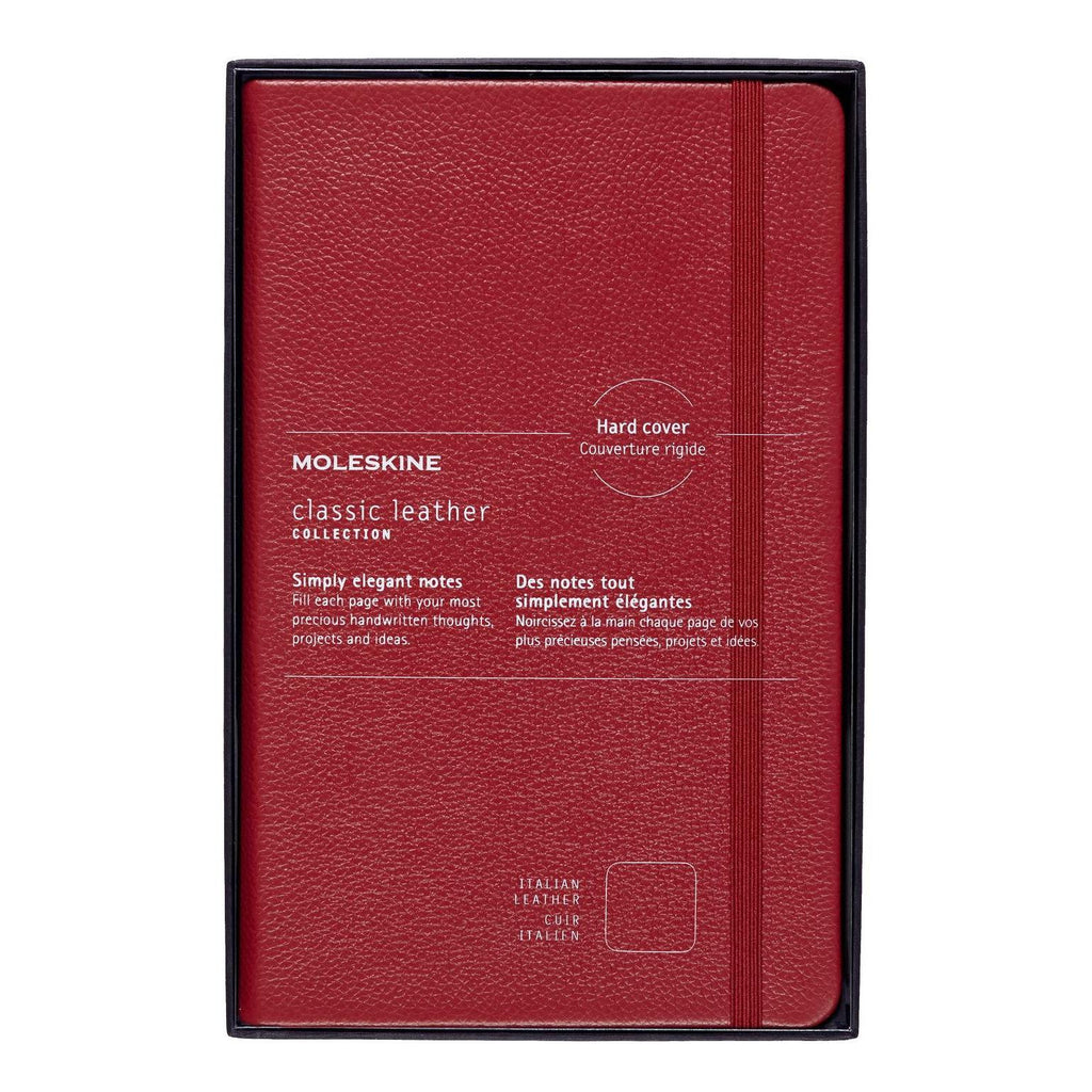 Carnet Textile Large 13X21 - Pages Lignées - Rouge Bordeaux