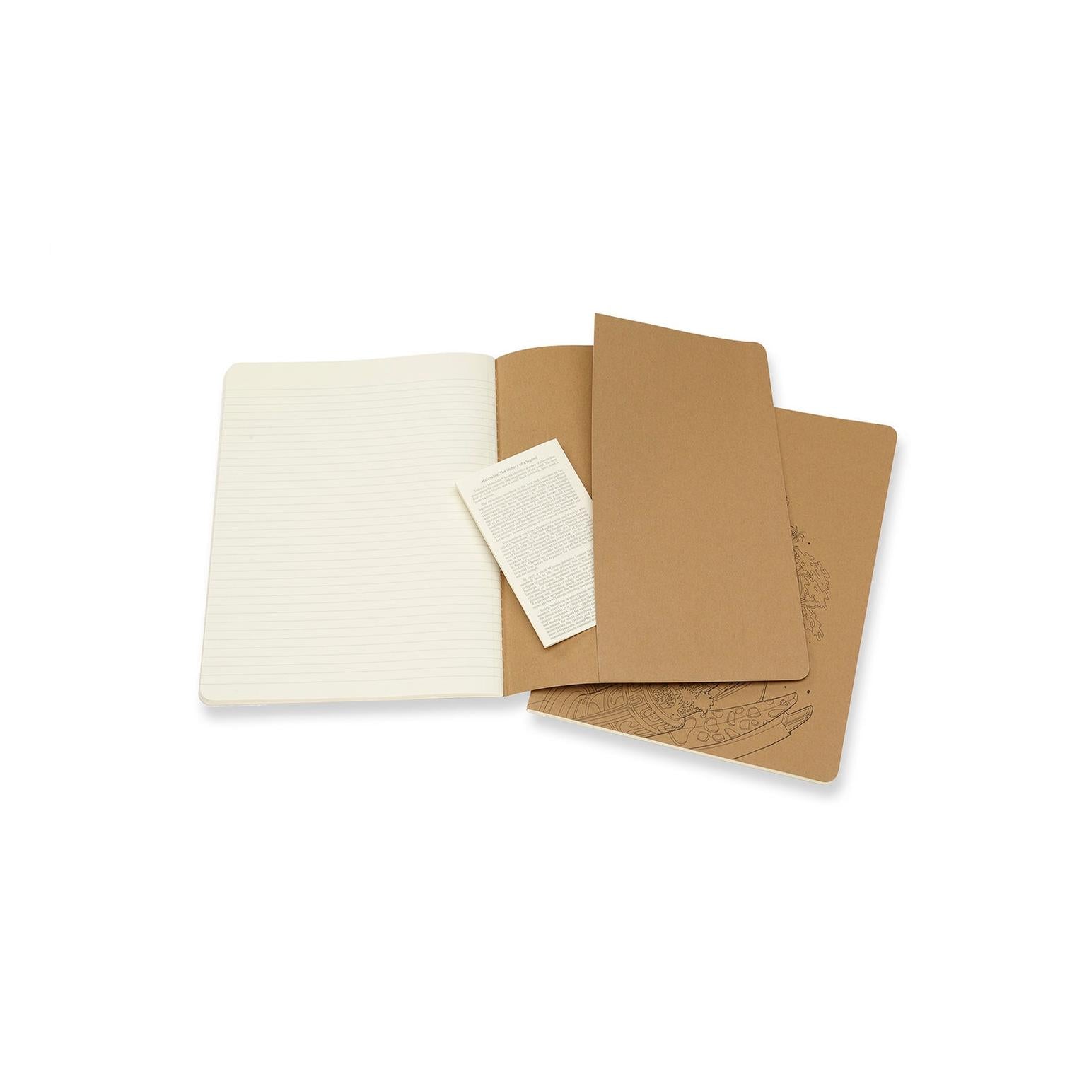 Cahier Xl 19X25 - Pages Lignées - Brun Kraft