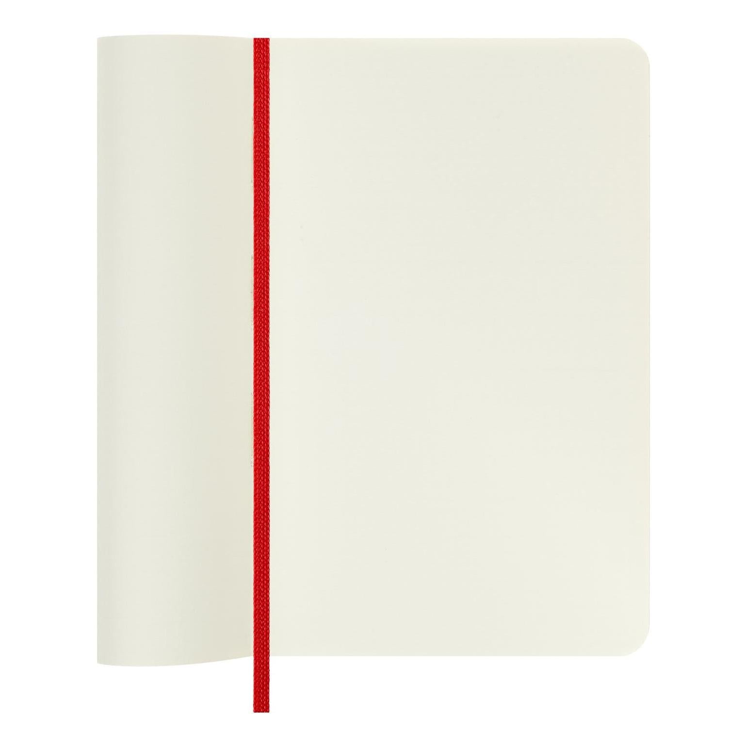 Carnet Classique Pocket 9X14 - Pages Blanches - Rouge Écarlate
