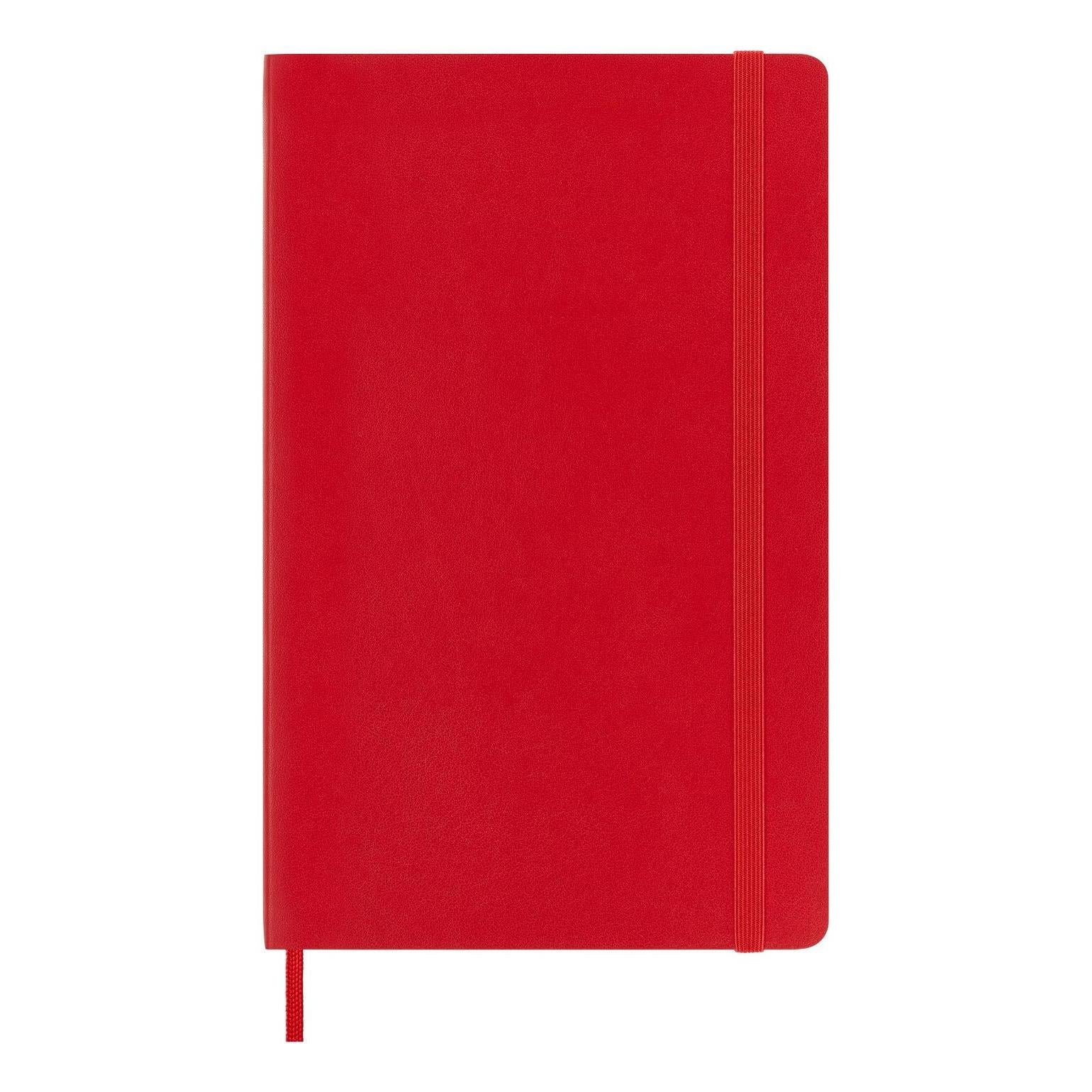 Carnet Classique Large 13X21 - Pages Lignées - Rouge Écarlate