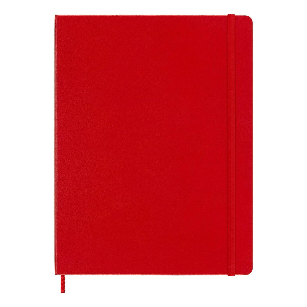 Carnet Classique Xl 19X25 - Pages Lignées - Rouge Écarlate