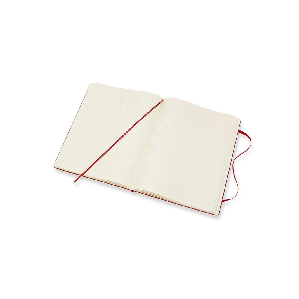 Carnet Classique Xl 19X25 - Pages Lignées - Rouge Écarlate