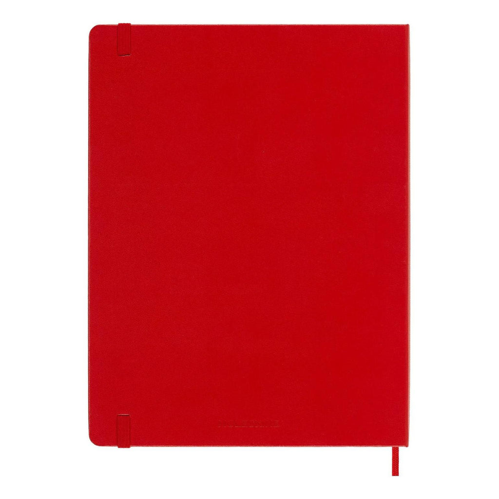Carnet Classique Xl 19X25 - Pages Lignées - Rouge Écarlate