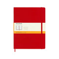 Carnet Classique Xl 19X25 - Pages Lignées - Rouge Écarlate