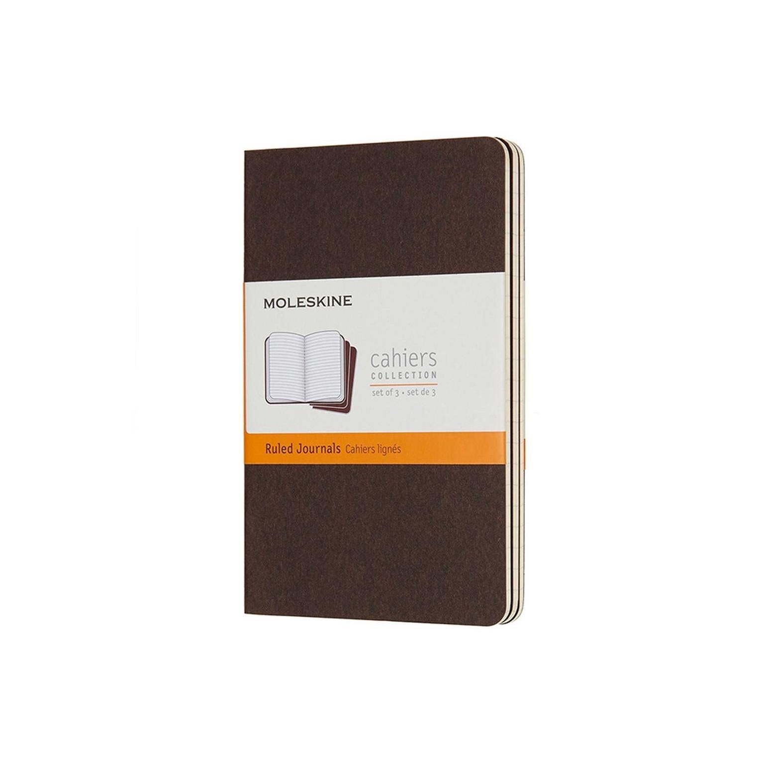 Pocket 9X14 Notebook - Ruled Pages - Coffee Brown