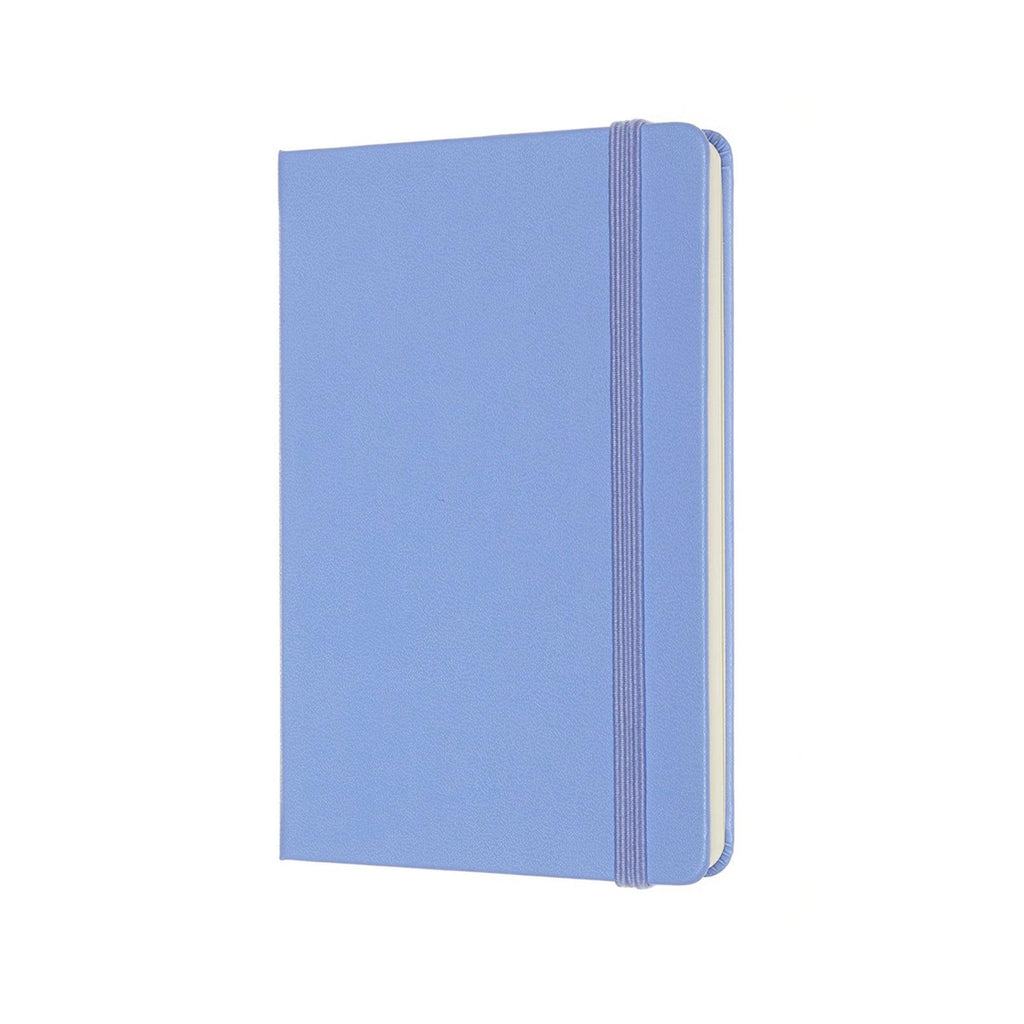 Carnet Classique Pocket 9X14 - Pages Blanches - Bleu Hortensia