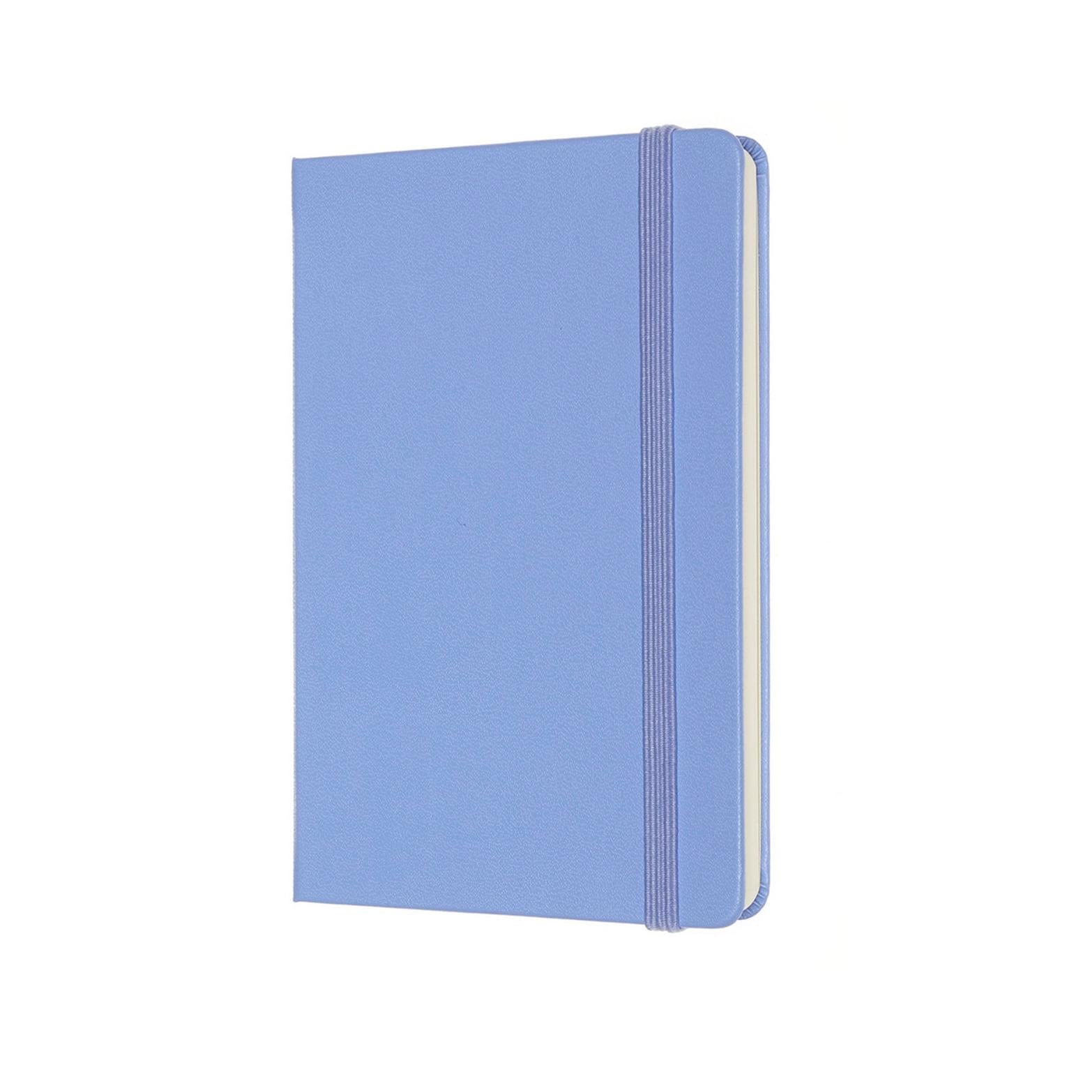 Carnet Classique Pocket 9X14 - Pages Blanches - Bleu Hortensia