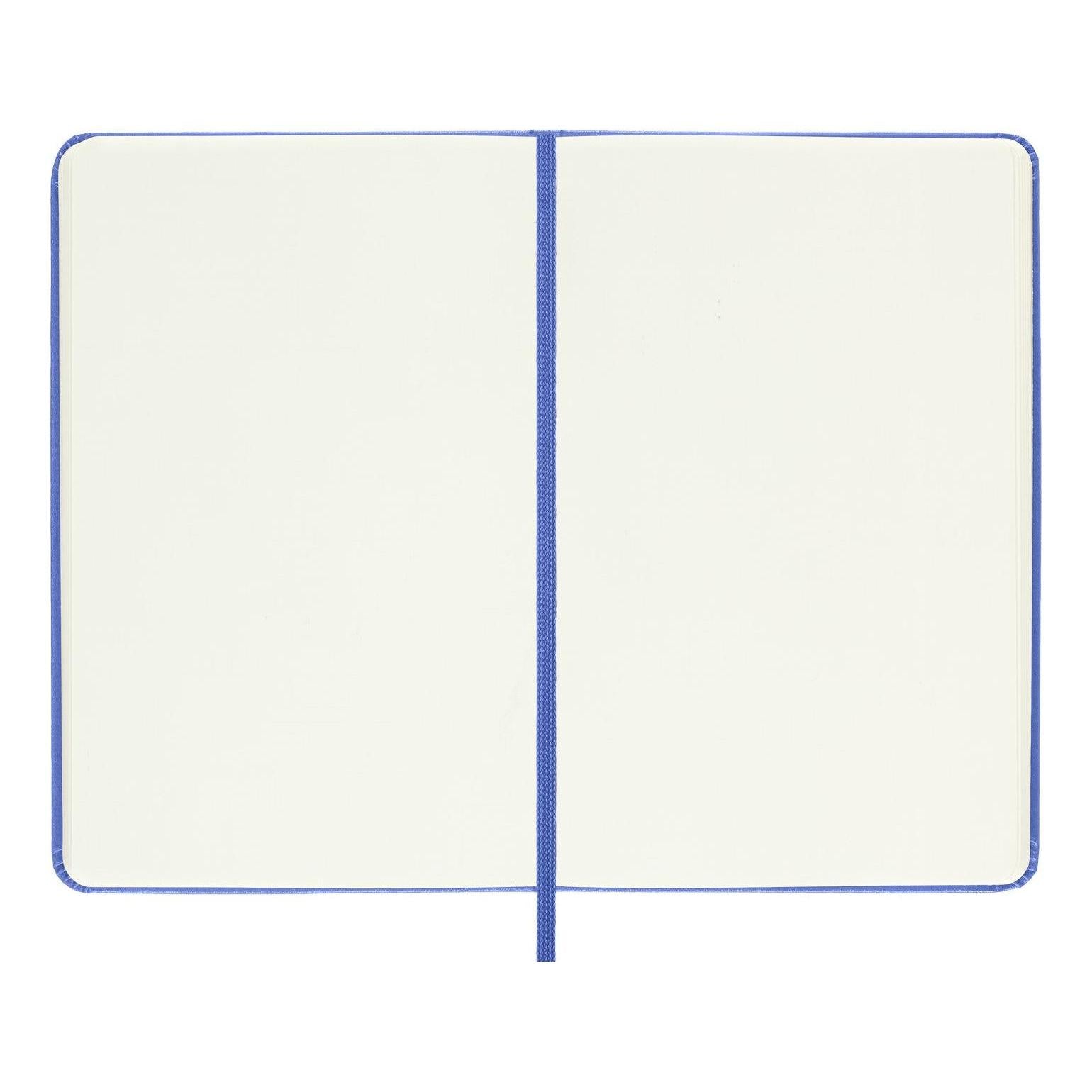 Carnet Classique Pocket 9X14 - Pages Blanches - Bleu Hortensia
