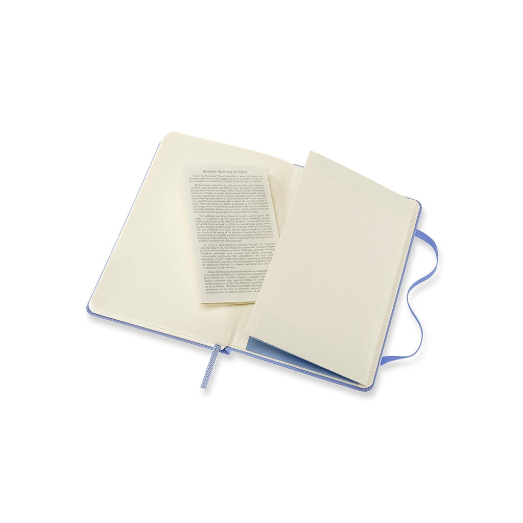 Carnet Classique Pocket 9X14 - Pages Blanches - Bleu Hortensia
