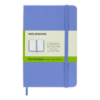 Carnet Classique Pocket 9X14 - Pages Blanches - Bleu Hortensia