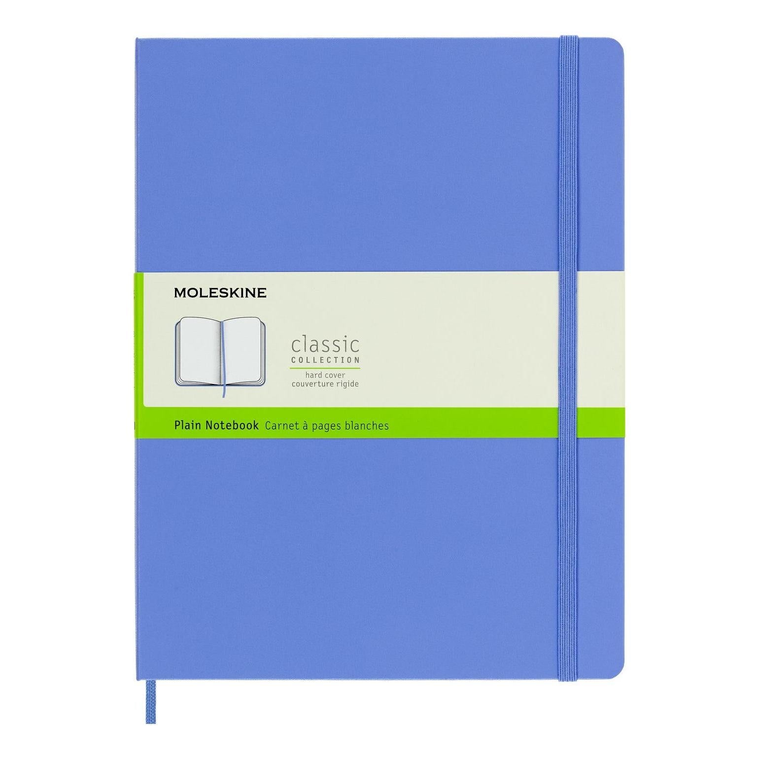 Carnet Classique Xl 19X25 - Pages Blanches - Bleu Hortensia