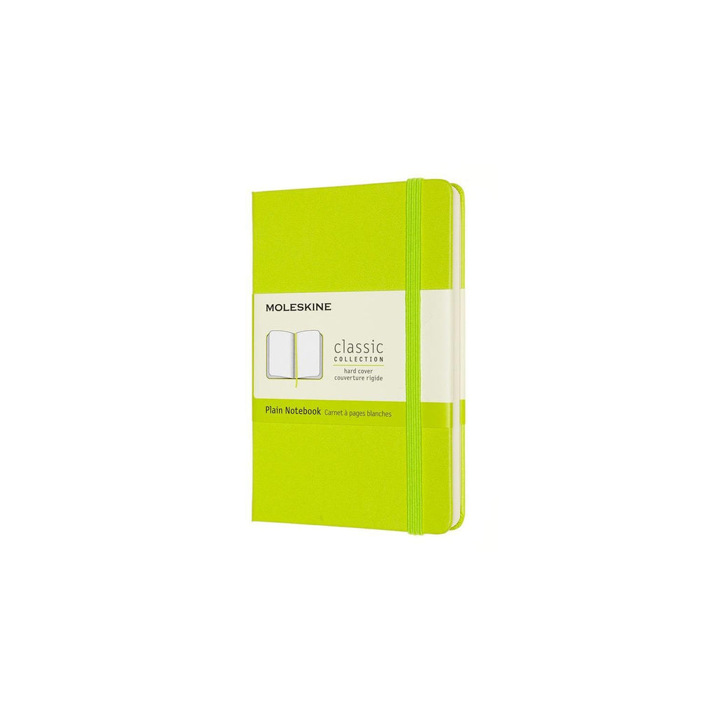 Carnet Classique Pocket 9X14 - Pages Blanches - Vert Citron