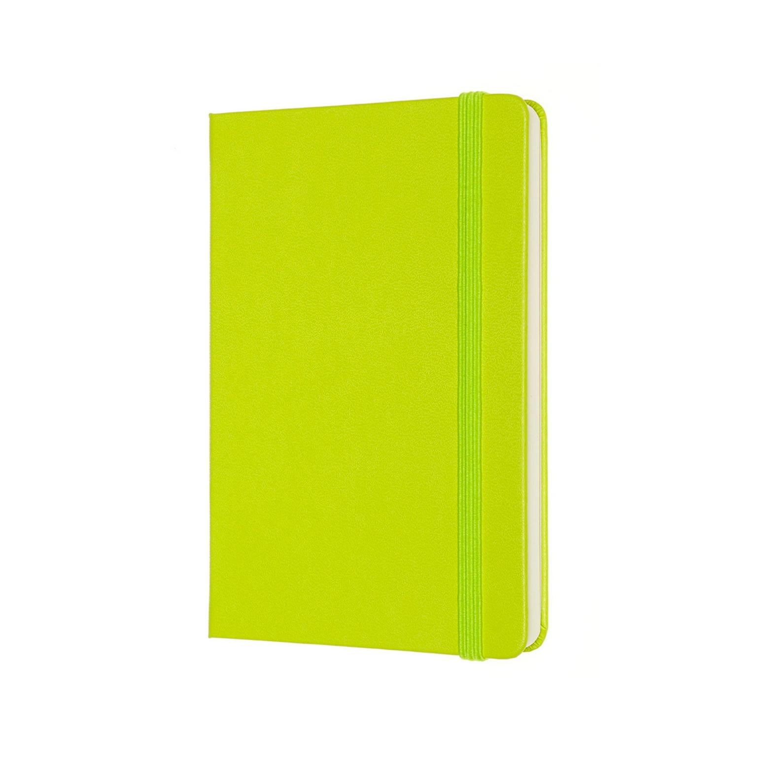 Carnet Classique Pocket 9X14 - Pages Blanches - Vert Citron