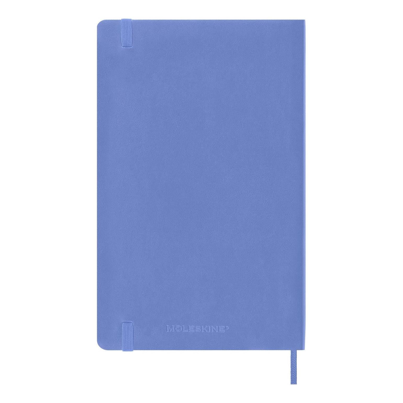 Carnet Classique Large 13X21 - Pages Blanches - Bleu Hortensia
