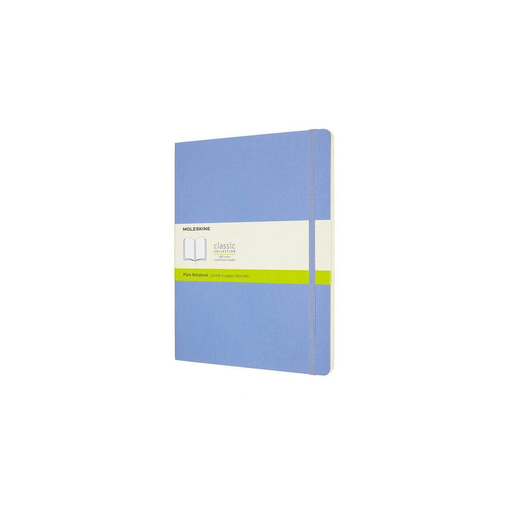 Carnet Classique Xl 19X25 - Pages Blanches - Bleu Hortensia
